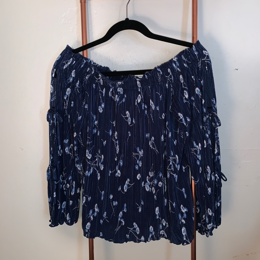 Off-the-Shoulder Long Sleeve Top